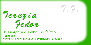 terezia fedor business card